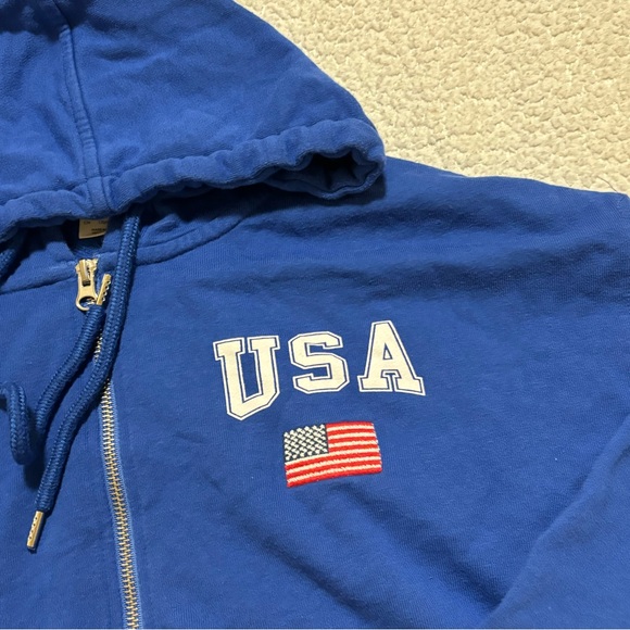USA Cropped Zip Up - Picture 7 of 16